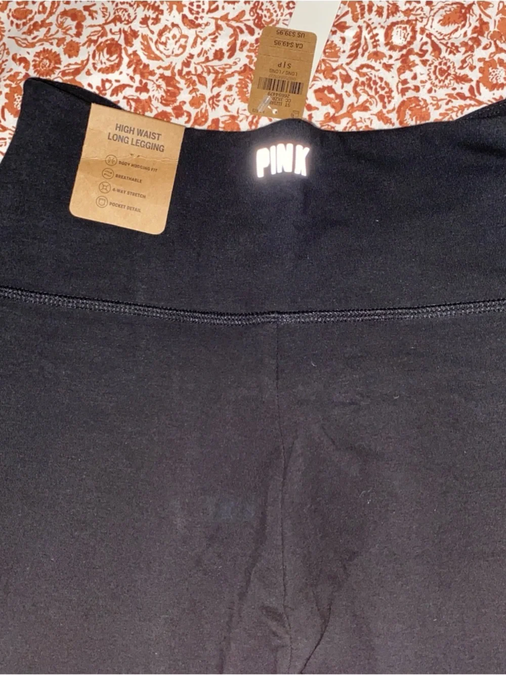 PINK Black High Waisted Full Length Leo - Picture 5 of 6